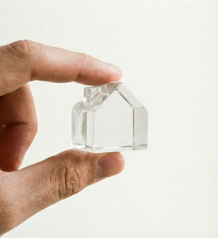 mini casa transparente